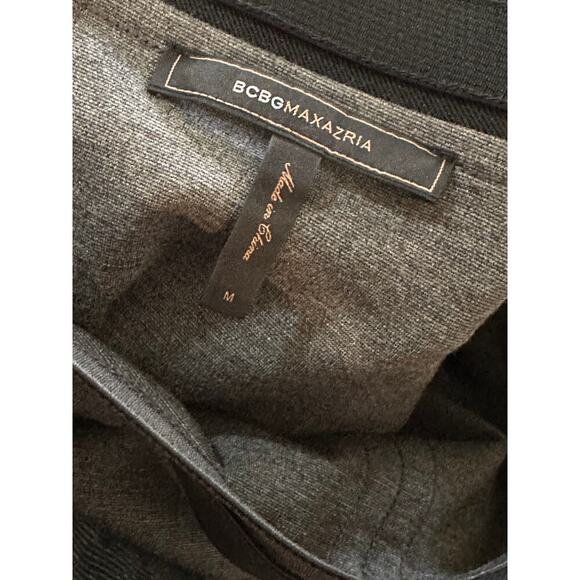 BCBG Max Azria Gray Zip-Front Pencil Skirt - Size Medium - Picture 3 of 4